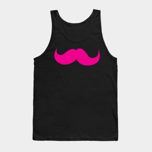 Pink Mustache Tank Top